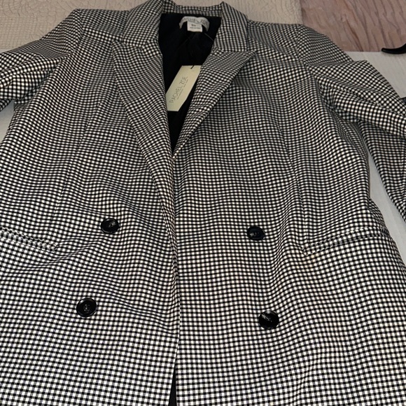 Rachel Zoe Black and White Checkered Blazer - Picture 10 of 10